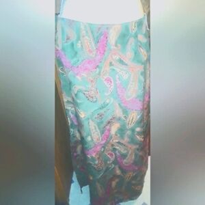 Womans Skirt Size Medium Midi Multicolored Long Length Skirt